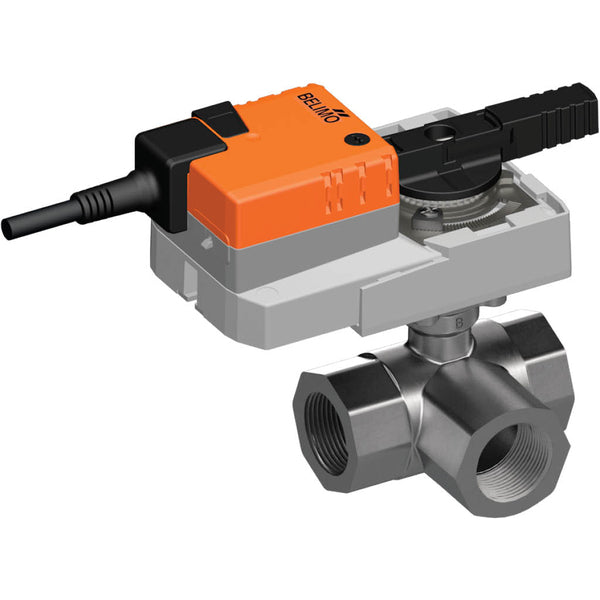 Belimo Vanne À Bille 3 Voies Rp1-1/2 Kvs31 24VAC/DC 90s 2/3-Point 20Nm IP54 R3040-S3/SR24A