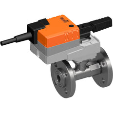 Robinet à boisseau sphérique électrique caractérisé Bride DN 15 Laiton EPDM 1.6m3/h 6bar/87psi 24 V AC/DC