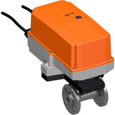 Robinet à boisseau sphérique électrique caractérisé Bride DN 15 Laiton EPDM 1m3/h 6bar/87psi 24 V AC/DC