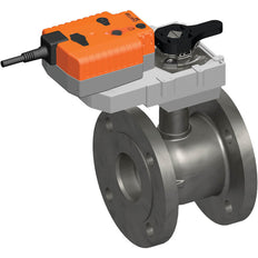 Belimo Characterized Valve DN80 Flange Kvs100 24VAC/DC Fail-Safe NC/NO 150s 2-point 40Nm IP54 R6080W100-S8/GRK24A-5