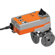 Belimo Vanne À Bille 3 Voies DN15 Bride Kvs15 24-125VDC/24-240VAC Cas De Défaillance NO 75s 2-Point 20Nm IP54 SPDT R7015R-B1/SRFA-S2-O