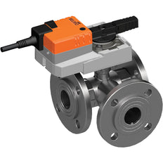 Belimo Vanne À Bille 3 Voies DN32 Bride Kvs31 100-240VAC 20s 2/3-Point 16Nm IP54 R7040R-B3/SRD230A