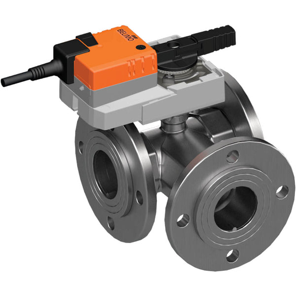 Belimo Vanne De Régulation 3 Voies DN50 Bride Kvs25 24VAC/DC 90s 0-10V 20Nm IP54 R7050R25-B3/SR24A-SZ