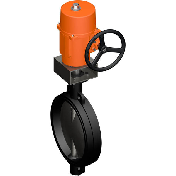 Vanne Papillon Belimo DN450/PN16 Wafer 120-240VAC/DC Modulation GGG40 EPDM IP67 ISO 5211 MFT Terminals 55s 1500Nm D6450N/SY8-230A-MF-T