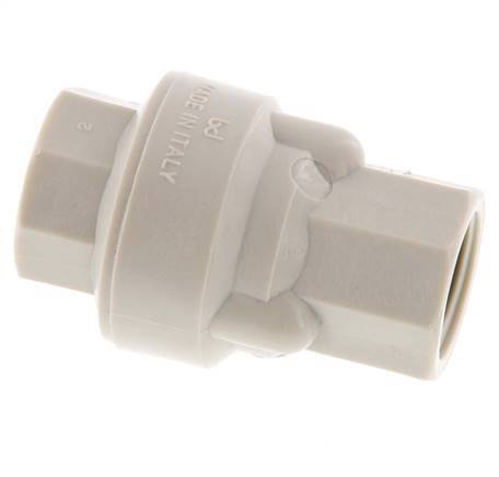 G 1/2'' Clapet Anti Retour En Polypropylène 0.01-6 Bar (0.145-87 Psi)