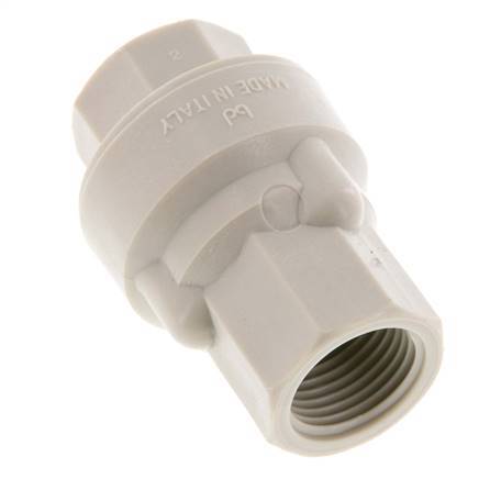 G 1/2'' Clapet Anti Retour En Polypropylène 0.01-6 Bar (0.145-87 Psi)