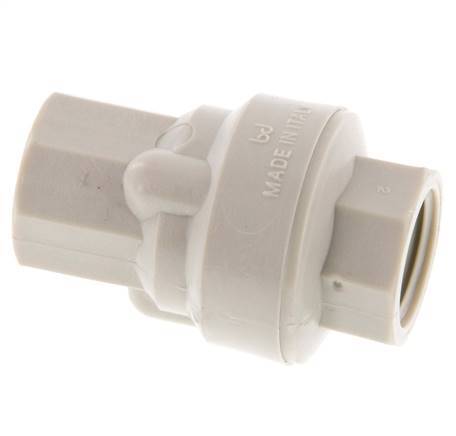 G 1/2'' Clapet Anti Retour En Polypropylène 0.01-6 Bar (0.145-87 Psi)