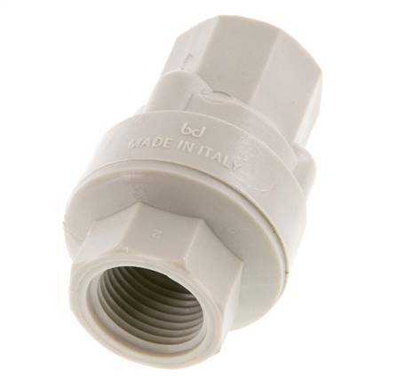 G 1/2'' Clapet Anti Retour En Polypropylène 0.01-6 Bar (0.145-87 Psi)