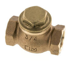 G 3/4'' Red Brass Lift Check Valve 20 bar (290 psi) Heavy Duty