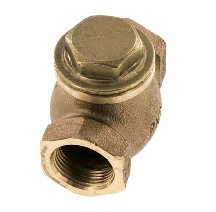 G 3/4'' Red Brass Lift Check Valve 20 bar (290 psi) Heavy Duty