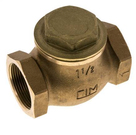 G 1-1/2'' Red Brass Lift Check Valve 20 bar (290 psi) Heavy Duty