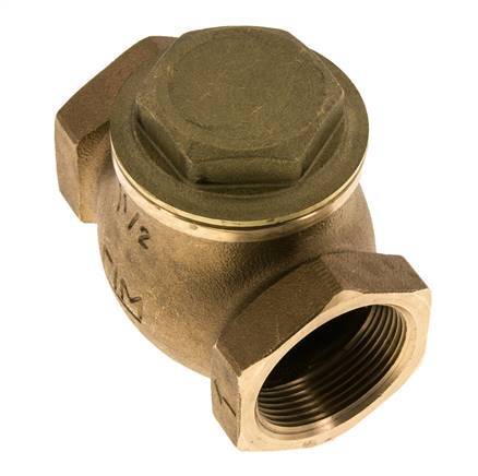 G 1-1/2'' Red Brass Lift Check Valve 20 bar (290 psi) Heavy Duty