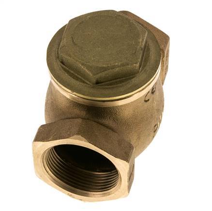 G 1-1/2'' Red Brass Lift Check Valve 20 bar (290 psi) Heavy Duty
