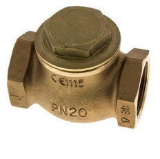 G 1-1/2'' Red Brass Lift Check Valve 20 bar (290 psi) Heavy Duty