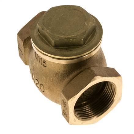 G 1-1/2'' Laiton Rouge Clapet Anti-Retour À Piston 20 Bar (290 Psi) Haute Résistance