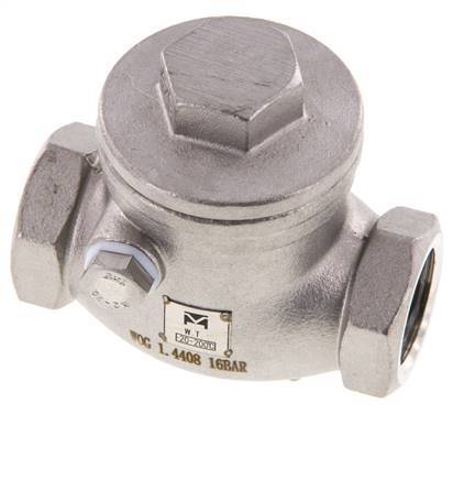 G 1/2'' Acier Inoxydable Clapet À Battant 16 Bar (232 Psi) Joint Métallique