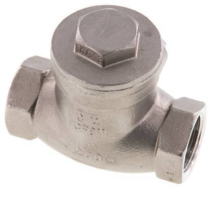 G 3/4'' Acier Inoxydable Clapet À Battant 16 Bar (232 Psi) Joint Métallique
