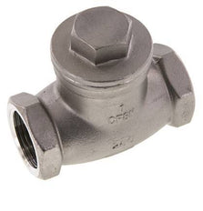 G 1'' Stainless Steel Swing Check Valve 16 bar (232 psi) Metal Seal