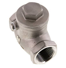 G 1'' Stainless Steel Swing Check Valve 16 bar (232 psi) Metal Seal