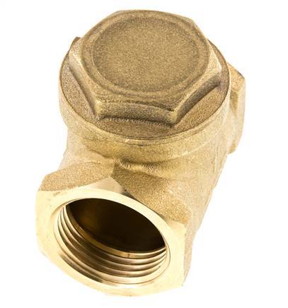 G 1'' Brass Swing Check Valve 12 bar (174 psi) NBR Soft Seal