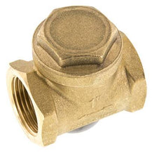 G 1'' Brass Swing Check Valve 12 bar (174 psi) NBR Soft Seal