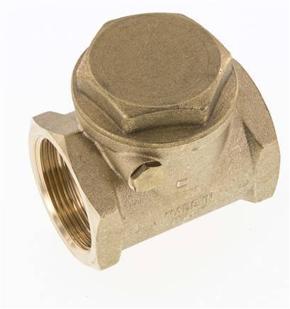 G 1-1/2'' Brass Swing Check Valve 10 bar (145 psi) NBR Soft Seal