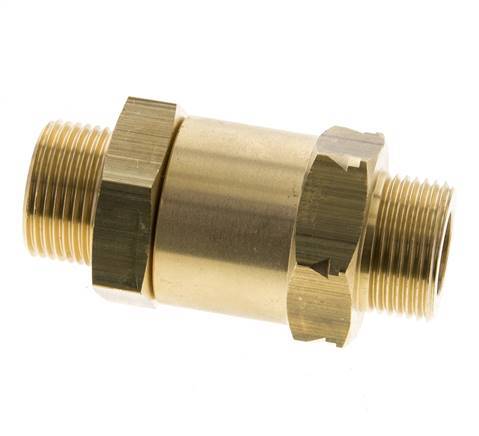 G 3/4'' Filetage Mâle Laiton Clapet Anti Retour 0.1-40 Bar (1.45-580 Psi)