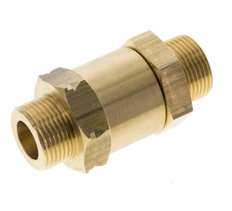 G 3/4'' Filetage Mâle Laiton Clapet Anti Retour 0.1-40 Bar (1.45-580 Psi)