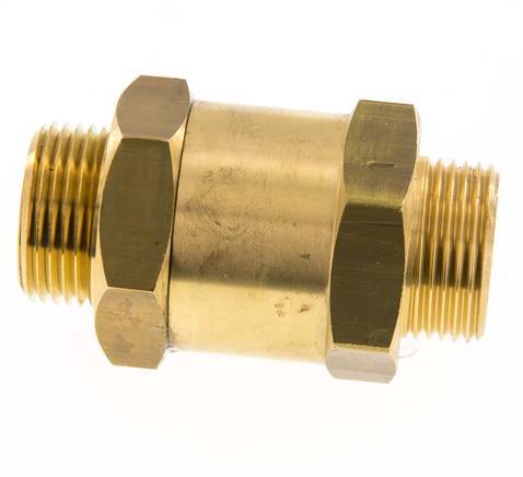 G 1'' Filetage Mâle Laiton Clapet Anti Retour 0.1-40 Bar (1.45-580 Psi)