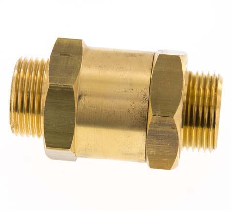 G 1'' Filetage Mâle Laiton Clapet Anti Retour 0.1-40 Bar (1.45-580 Psi)