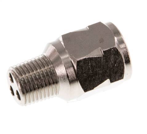 R/Rp 1/8'' M/F Mini Check Valve Nickel-Plated Brass 10 bar (145 psi) NBR With Spring