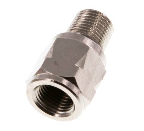 R/Rp 1/8'' M/F Mini Check Valve Nickel-Plated Brass 10 bar (145 psi) NBR With Spring