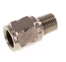 R/Rp 1/8'' M/F Mini Check Valve Nickel-Plated Brass 10 bar (145 psi) NBR No Spring