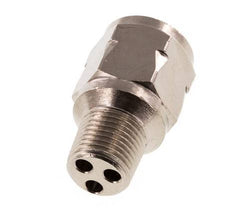 R/Rp 1/8'' M/F Mini Check Valve Nickel-Plated Brass 10 bar (145 psi) NBR No Spring