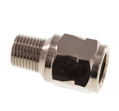 R/Rp 1/8'' M/F Mini Check Valve Nickel-Plated Brass 10 bar (145 psi) NBR No Spring