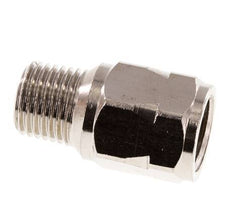 R/Rp 1/4'' M/F Mini Check Valve Nickel-Plated Brass 10 bar (145 psi) NBR No Spring