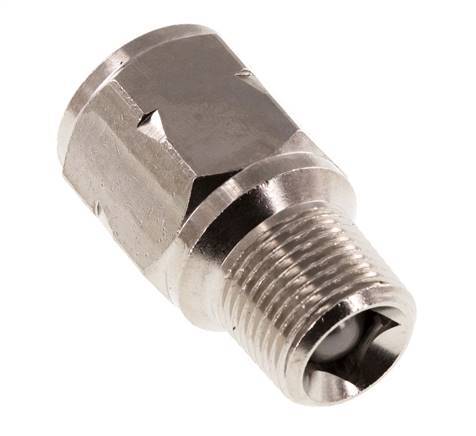 R/Rp 3/8'' M/F Mini Clapet Anti Retour Nickelé Laiton 10 Bar (145 Psi) NBR Pas De Ressort