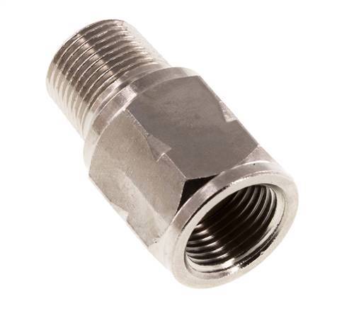 R/Rp 3/8'' M/F Mini Clapet Anti Retour Nickelé Laiton 10 Bar (145 Psi) NBR Pas De Ressort