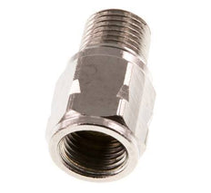 R/Rp 1/4'' M/F Mini Check Valve Nickel-Plated Brass 10 bar (145 psi) FKM With Spring
