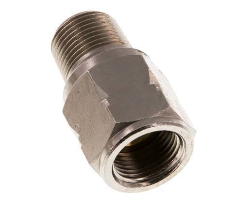 R/Rp 3/8'' M/F Mini Check Valve Nickel-Plated Brass 10 bar (145 psi) FKM With Spring