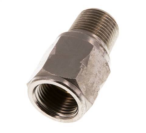R/Rp 3/8'' M/F Mini Check Valve Nickel-Plated Brass 10 bar (145 psi) FKM With Spring