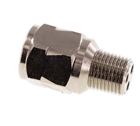 R/Rp 1/8'' M/F Mini Clapet Anti Retour Nickelé Laiton 10 Bar (145 Psi) FKM Pas De Ressort