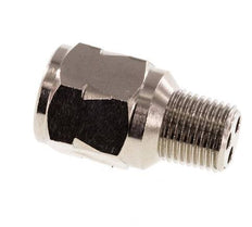 R/Rp 1/8'' M/F Mini Clapet Anti Retour Nickelé Laiton 10 Bar (145 Psi) FKM Pas De Ressort