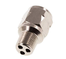 R/Rp 1/8'' M/F Mini Clapet Anti Retour Nickelé Laiton 10 Bar (145 Psi) FKM Pas De Ressort