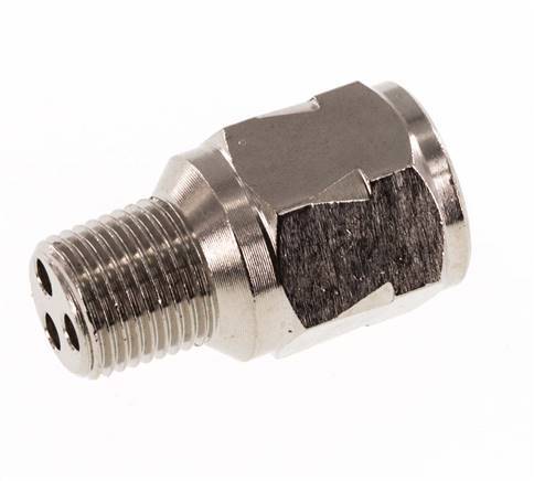 R/Rp 1/8'' M/F Mini Clapet Anti Retour Nickelé Laiton 10 Bar (145 Psi) FKM Pas De Ressort