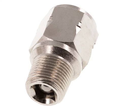 R/Rp 3/8'' M/F Mini Clapet Anti Retour Nickelé Laiton 10 Bar (145 Psi) FKM Pas De Ressort