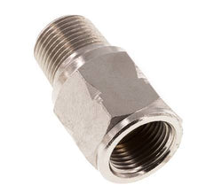 R/Rp 3/8'' M/F Mini Check Valve Nickel-Plated Brass 10 bar (145 psi) FKM No Spring
