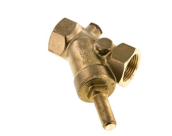 Rp 1'' Brass Y Check Valve Drinking Water 10 bar (145 psi) EPDM