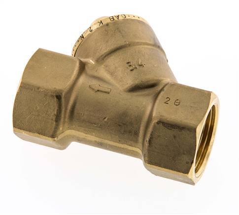 Rp 3/4'' Laiton Clapet Anti Retour En Y 10 Bar (145 Psi) NBR