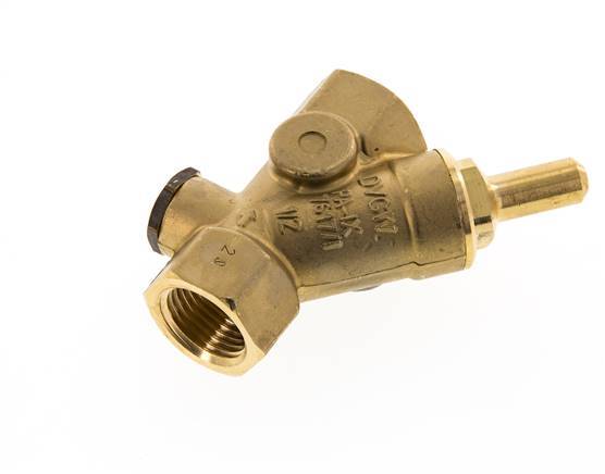 Rp 1/2'' Laiton Clapet Anti Retour En Y 16 Bar (232 Psi) FKM